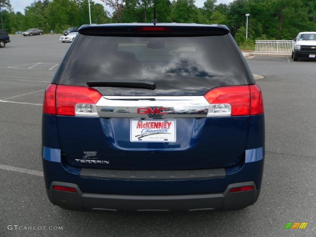 2010 Terrain SLE - Atlantic Blue Metallic / Jet Black photo #3
