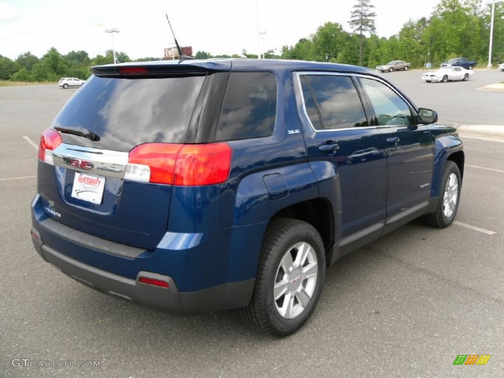 2010 Terrain SLE - Atlantic Blue Metallic / Jet Black photo #4