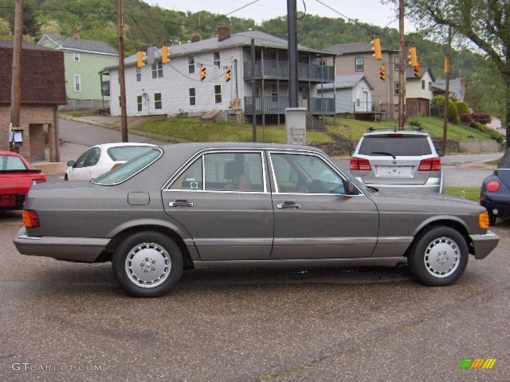 1991 S Class 300 SE - Pearl Grey Metallic / Parchment photo #12