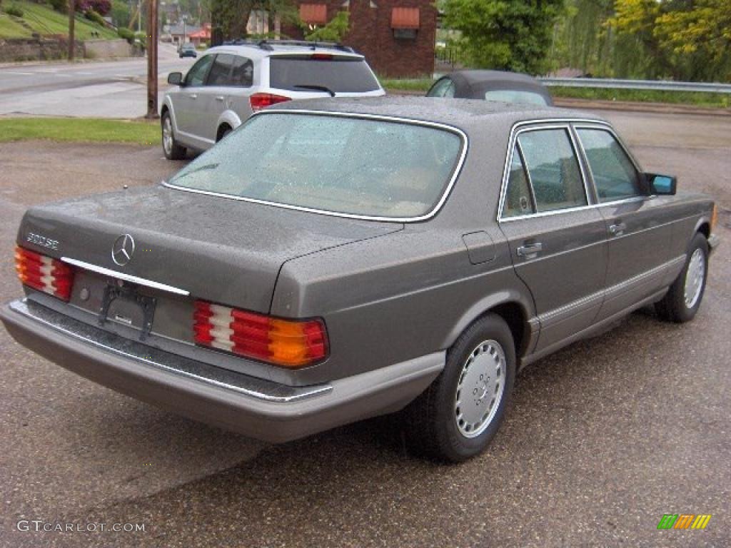1991 S Class 300 SE - Pearl Grey Metallic / Parchment photo #20