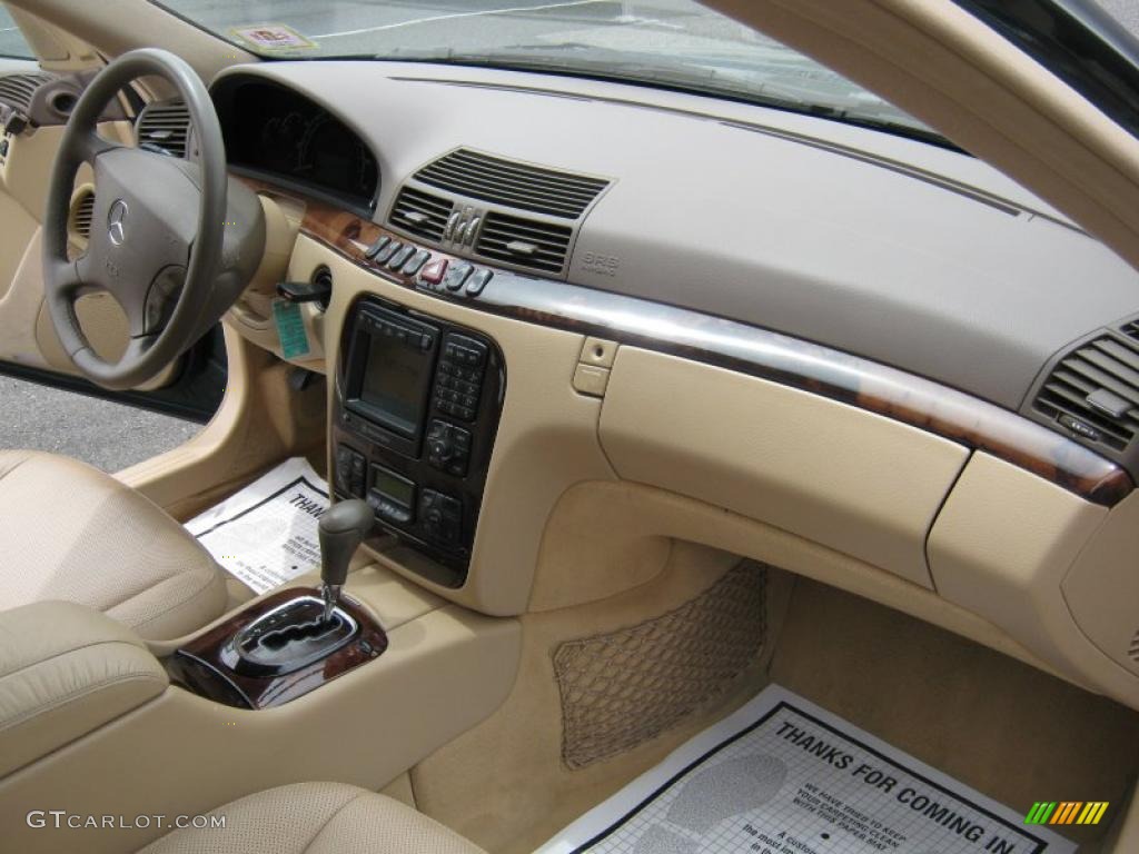 2000 S 500 Sedan - Aspen Green Metallic / Java photo #13