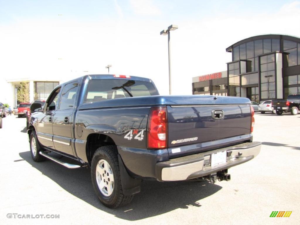 2006 Silverado 1500 LT Crew Cab 4x4 - Dark Blue Metallic / Dark Charcoal photo #3