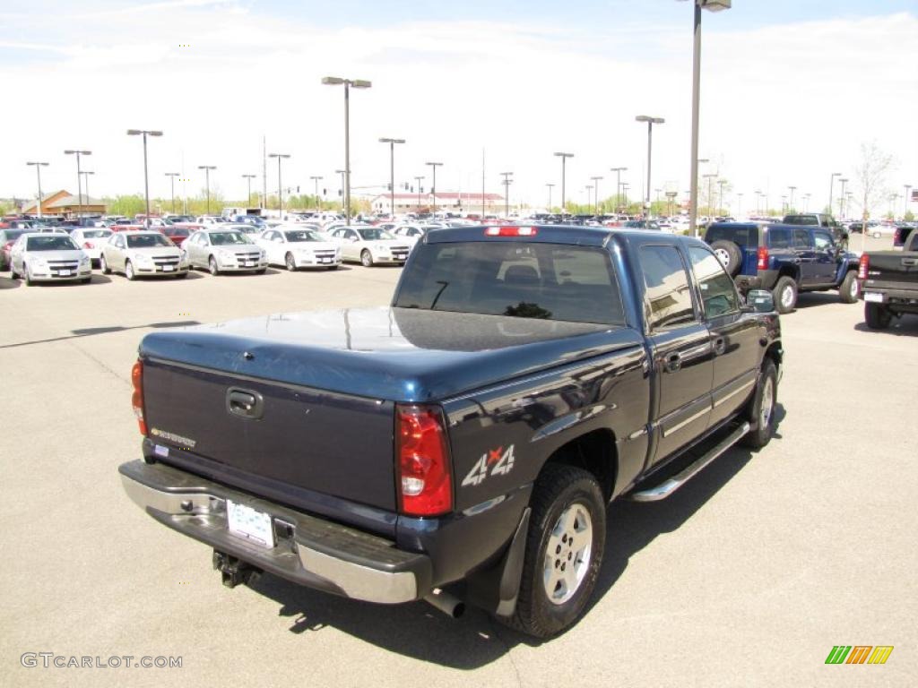 2006 Silverado 1500 LT Crew Cab 4x4 - Dark Blue Metallic / Dark Charcoal photo #10