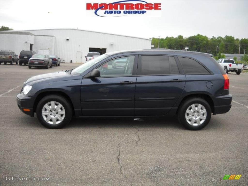 2008 Pacifica LX - Modern Blue Pearlcoat / Pastel Slate Gray photo #7