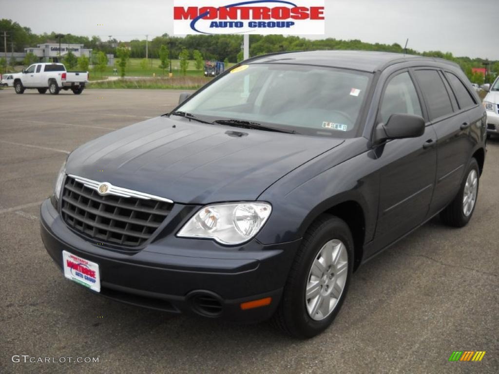 2008 Pacifica LX - Modern Blue Pearlcoat / Pastel Slate Gray photo #21