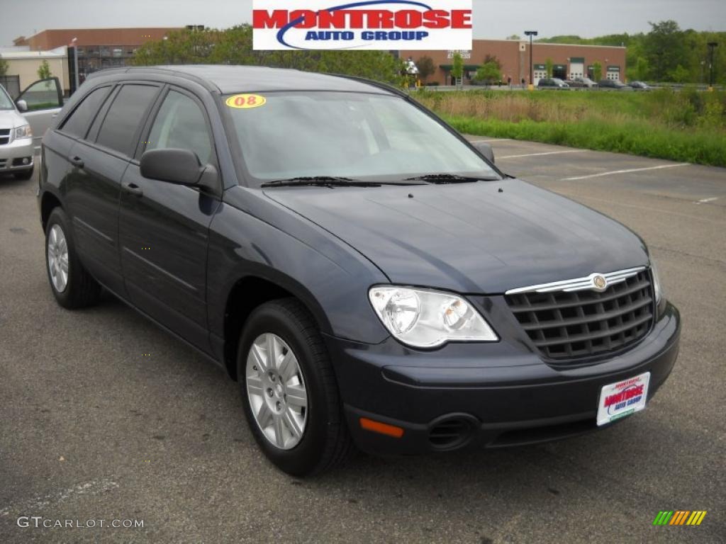2008 Pacifica LX - Modern Blue Pearlcoat / Pastel Slate Gray photo #23