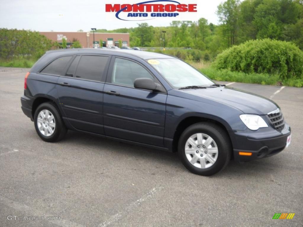 2008 Pacifica LX - Modern Blue Pearlcoat / Pastel Slate Gray photo #24