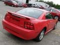 2002 Torch Red Ford Mustang V6 Coupe  photo #2