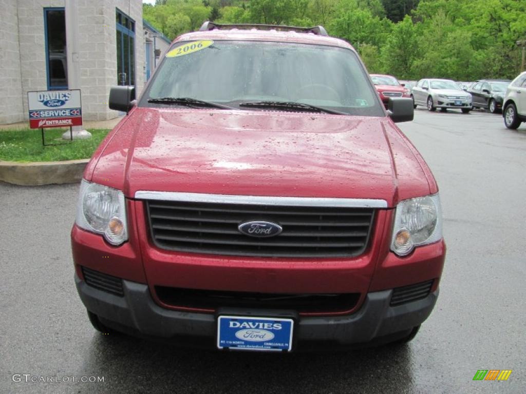2006 Explorer XLS 4x4 - Redfire Metallic / Stone photo #3