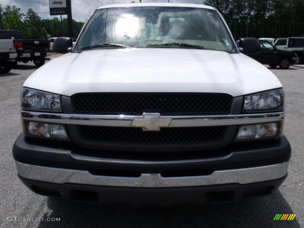 2004 Silverado 1500 Work Truck Extended Cab - Summit White / Tan photo #3