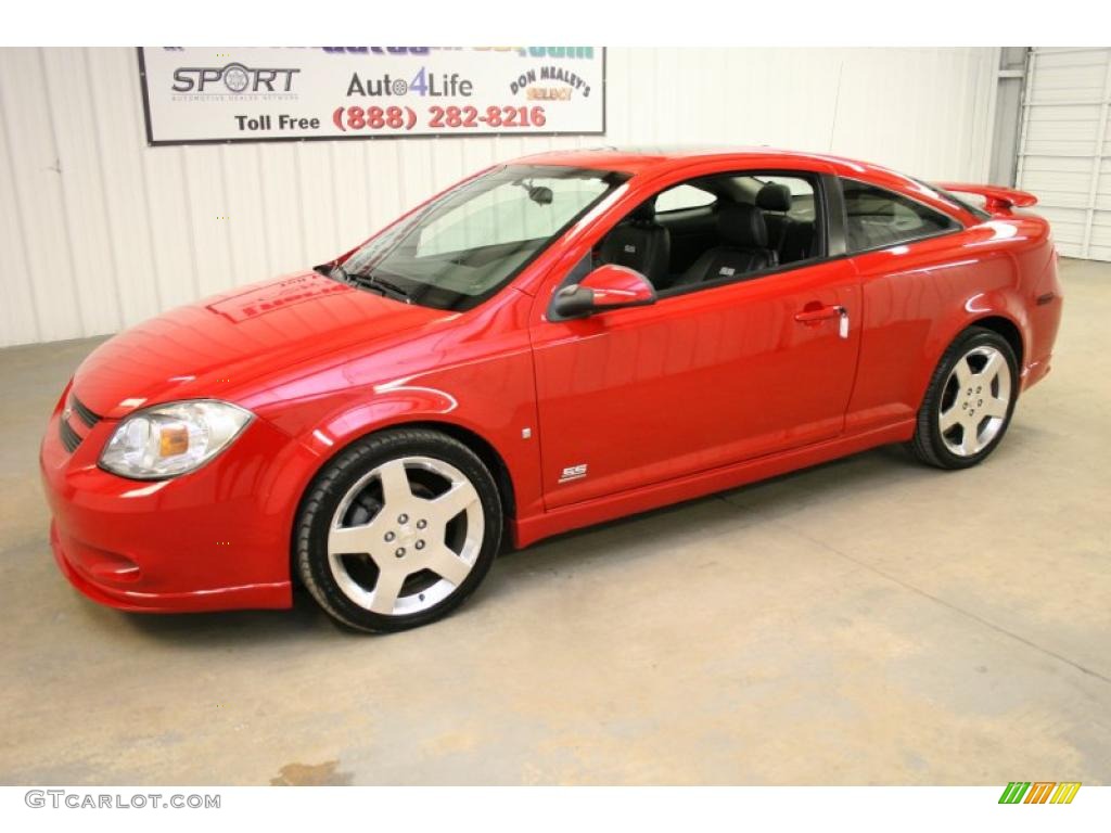 2007 Cobalt SS Supercharged Coupe - Victory Red / Ebony/Red photo #4