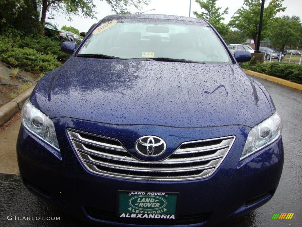 2009 Camry Hybrid - Blue Ribbon Metallic / Ash photo #8