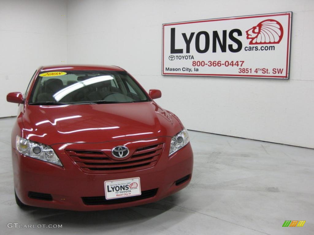 2008 Camry LE - Barcelona Red Metallic / Ash photo #20