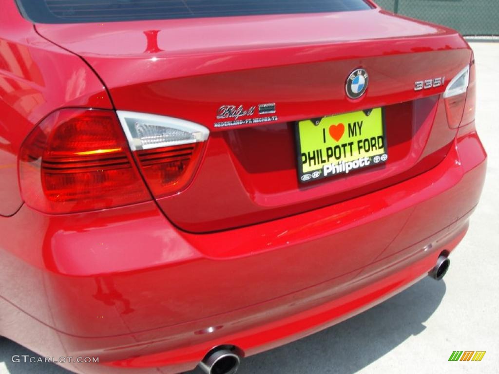 2008 3 Series 335i Sedan - Crimson Red / Oyster photo #22