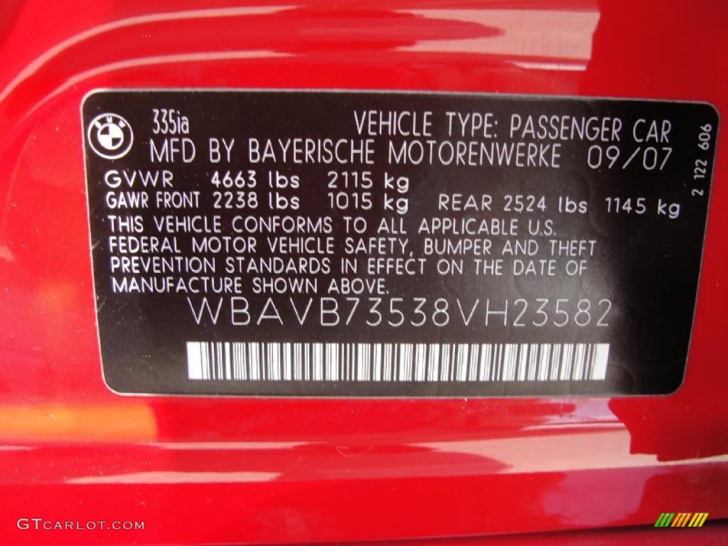 2008 3 Series 335i Sedan - Crimson Red / Oyster photo #51