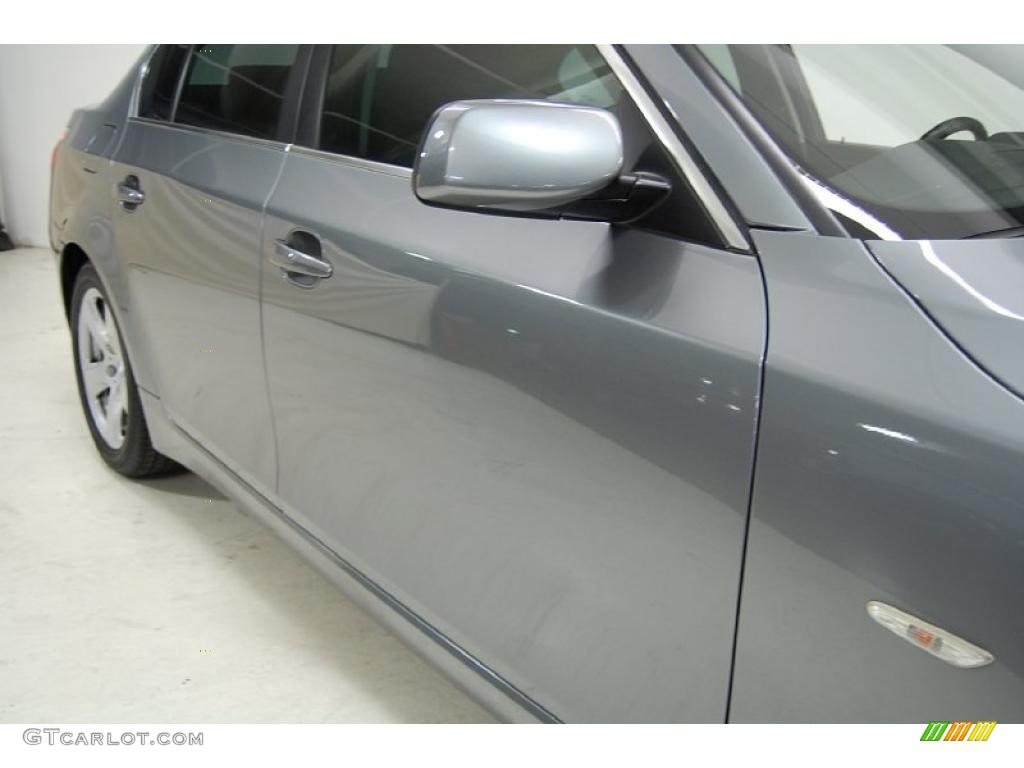 2008 5 Series 535i Sedan - Space Grey Metallic / Black photo #4