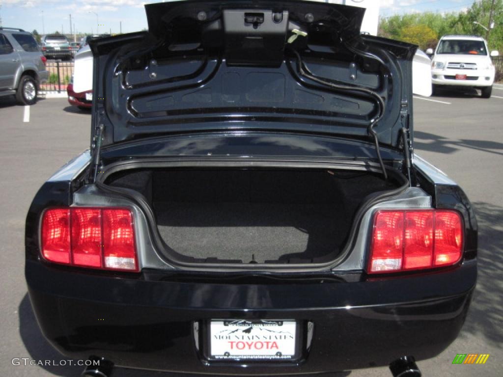 2007 Mustang V6 Deluxe Coupe - Black / Dark Charcoal photo #28