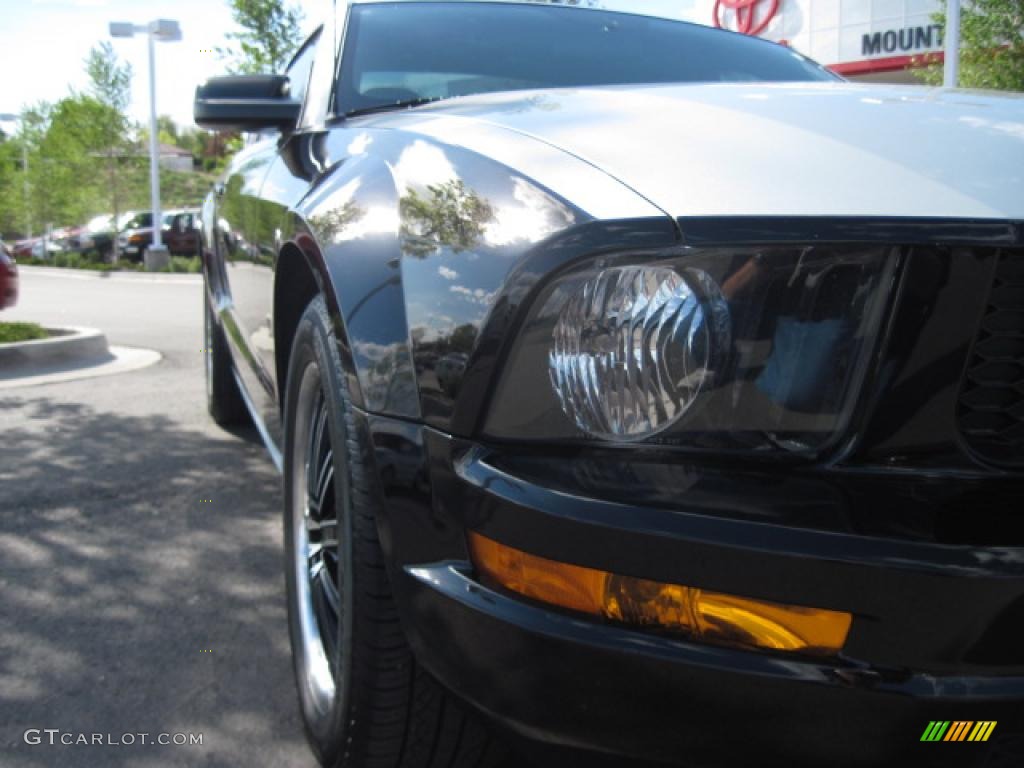 2007 Mustang V6 Deluxe Coupe - Black / Dark Charcoal photo #33