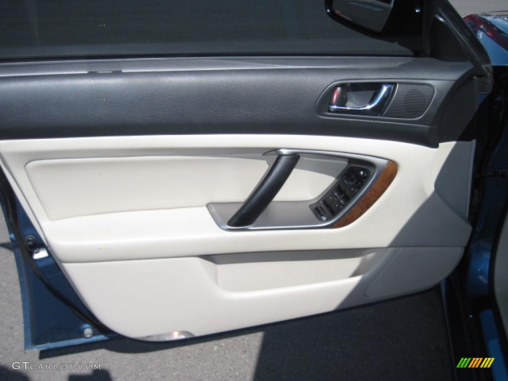 2008 Legacy 2.5 GT Limited Sedan - Newport Blue Pearl / Warm Ivory photo #7