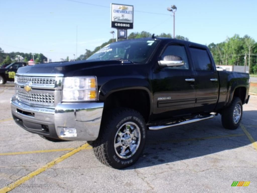 2010 Silverado 2500HD LT Crew Cab 4x4 - Black / Ebony photo #1