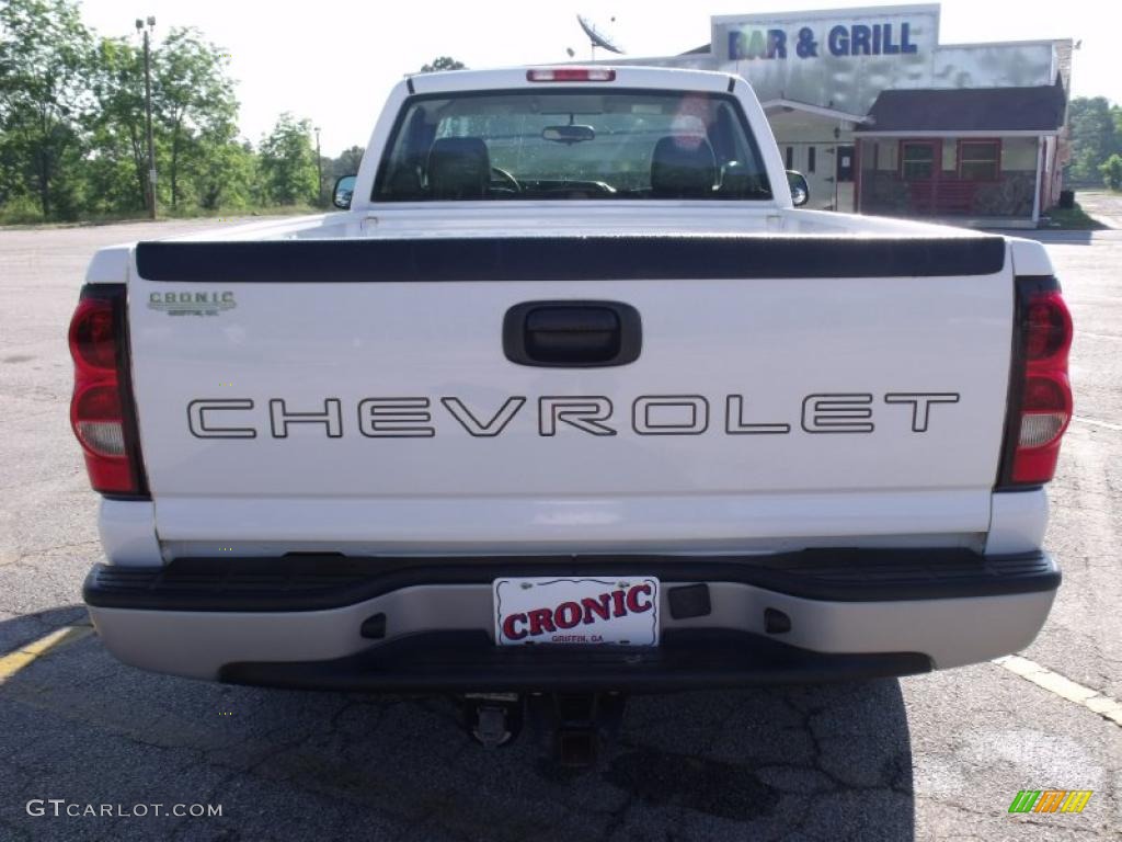 2005 Silverado 1500 LS Regular Cab - Summit White / Dark Charcoal photo #4