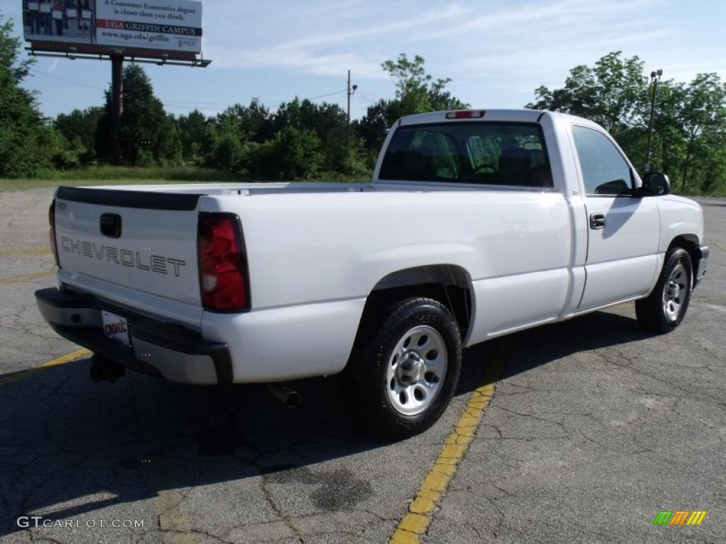 2005 Silverado 1500 LS Regular Cab - Summit White / Dark Charcoal photo #5