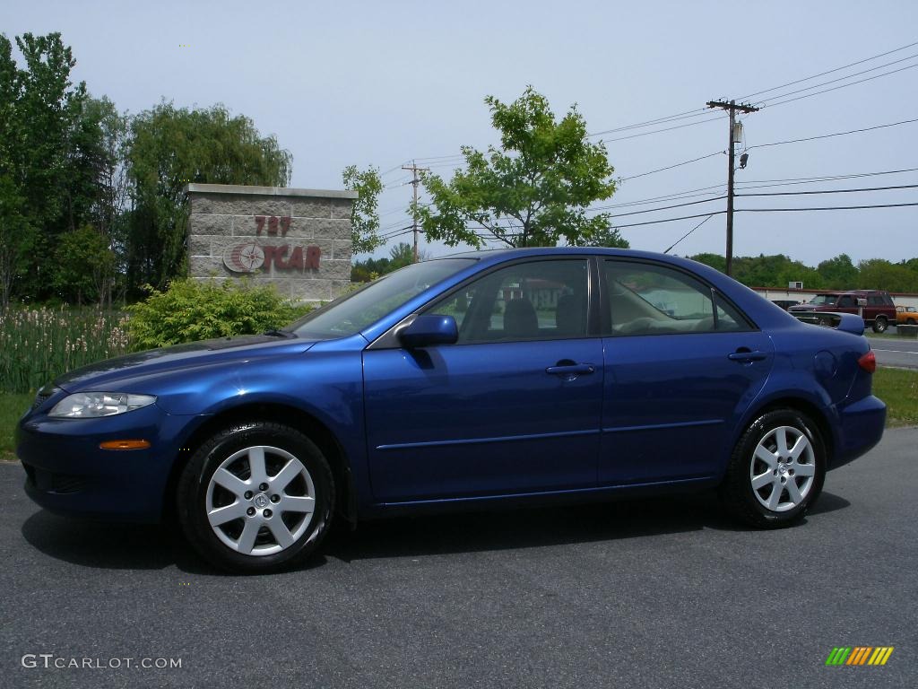 2005 MAZDA6 i Sedan - Lapis Blue Metallic / Beige photo #1