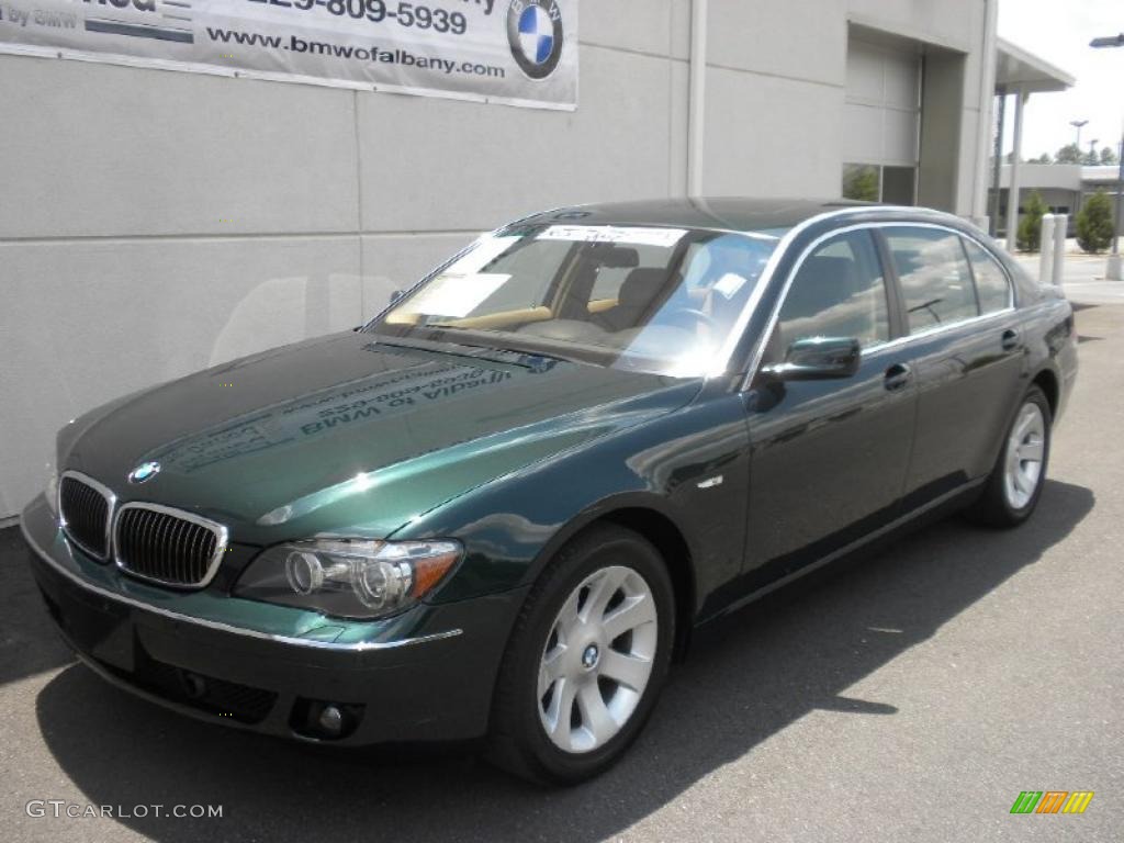 2008 7 Series 750Li Sedan - Deep Green Metallic / Natural Brown Nasca Leather photo #2