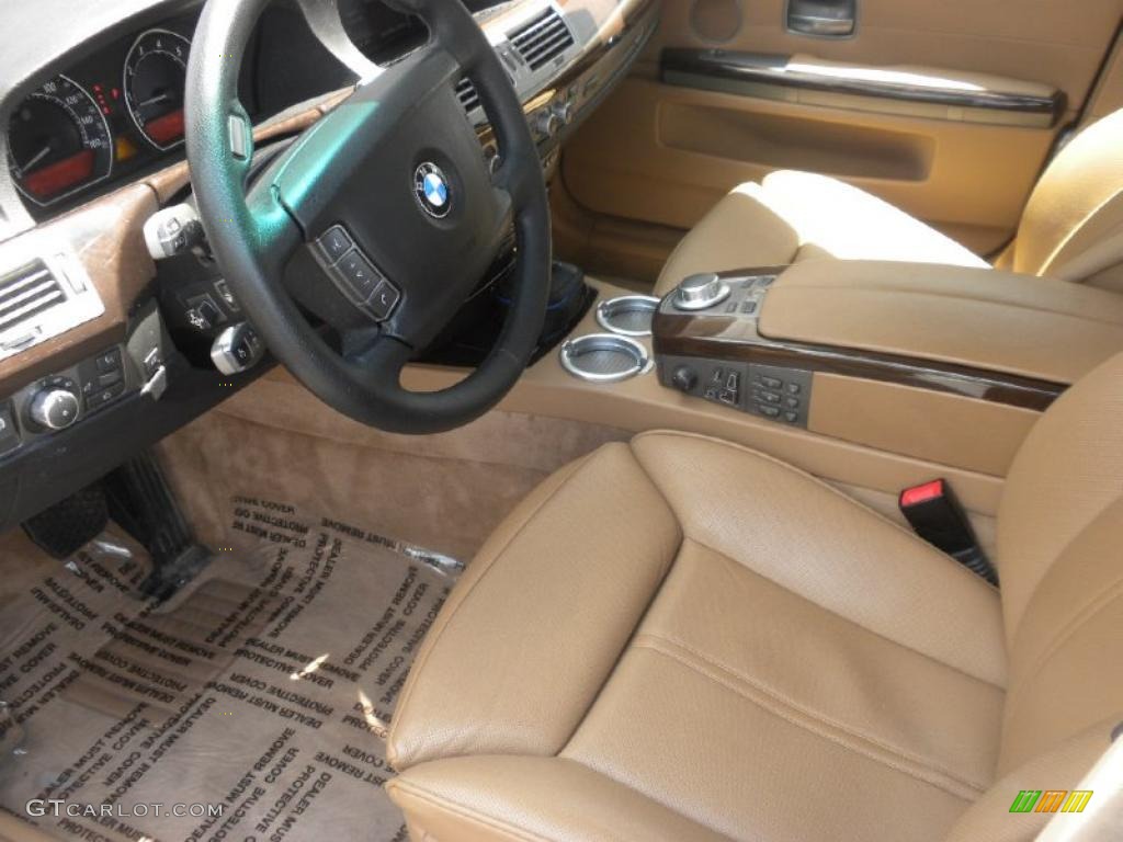 2008 7 Series 750Li Sedan - Deep Green Metallic / Natural Brown Nasca Leather photo #6