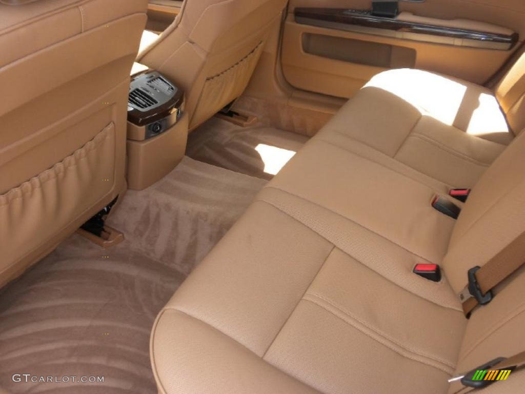 2008 7 Series 750Li Sedan - Deep Green Metallic / Natural Brown Nasca Leather photo #12