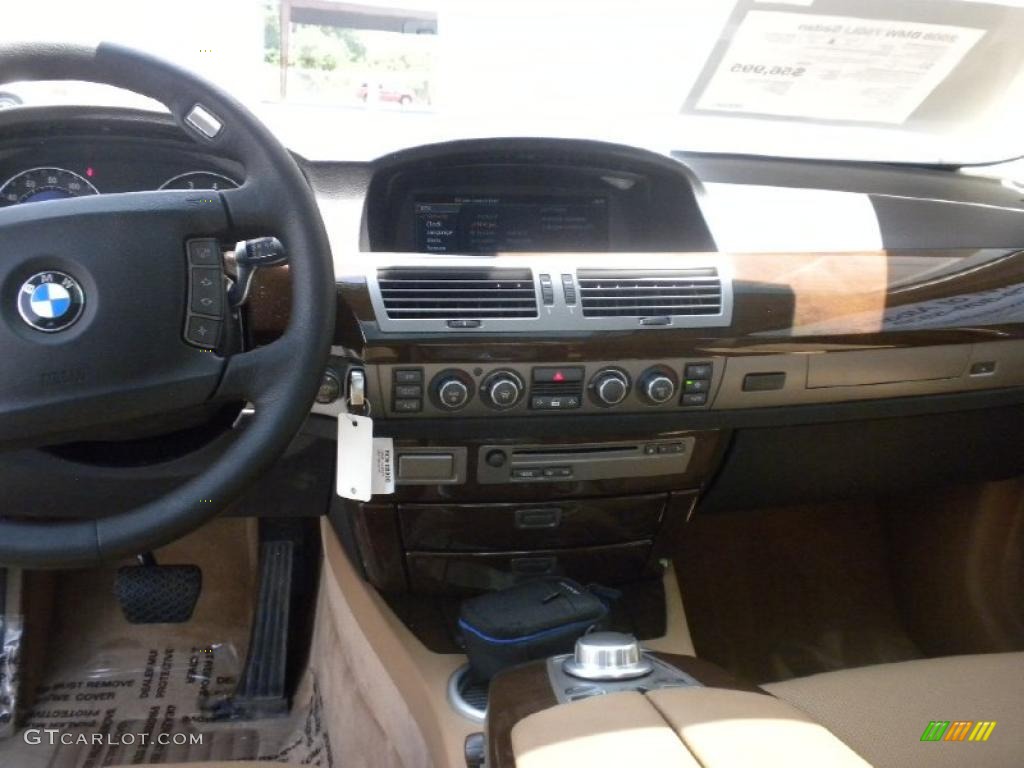 2008 7 Series 750Li Sedan - Deep Green Metallic / Natural Brown Nasca Leather photo #14