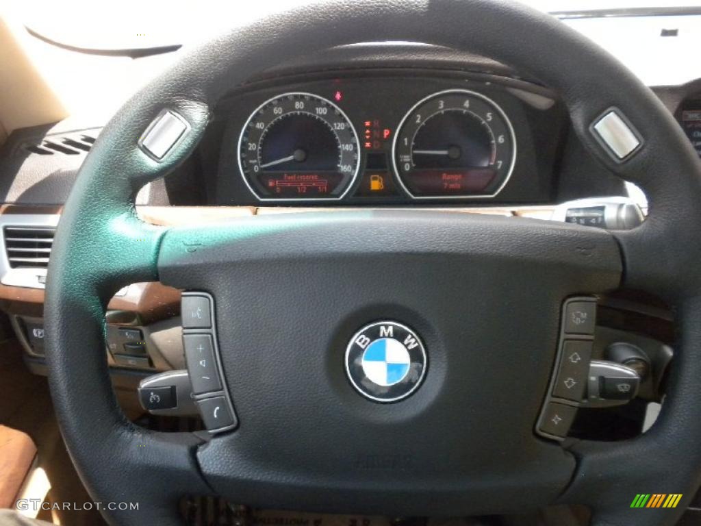 2008 7 Series 750Li Sedan - Deep Green Metallic / Natural Brown Nasca Leather photo #15