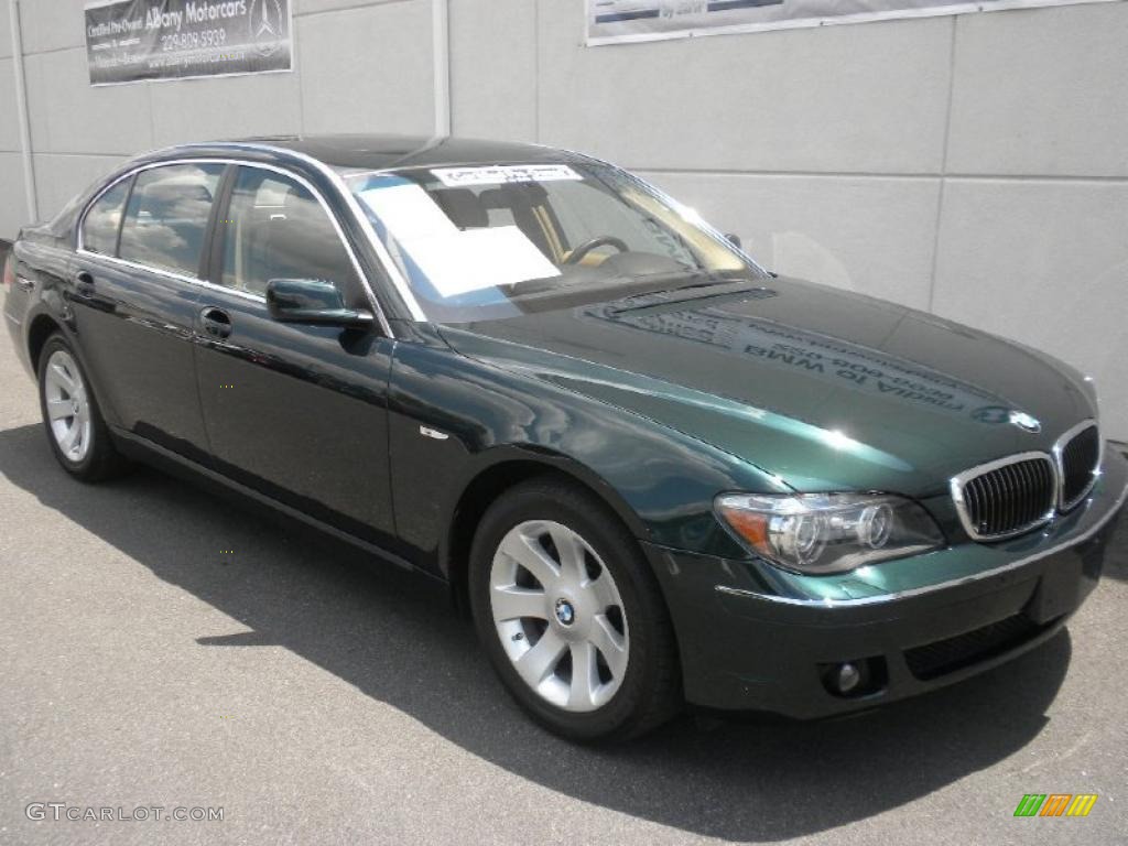 2008 7 Series 750Li Sedan - Deep Green Metallic / Natural Brown Nasca Leather photo #24