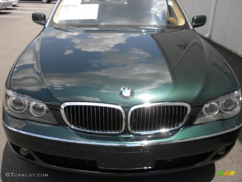 2008 7 Series 750Li Sedan - Deep Green Metallic / Natural Brown Nasca Leather photo #25