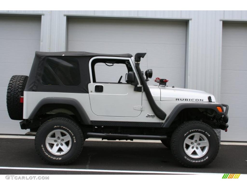 2004 Wrangler Rubicon 4x4 - Bright Silver Metallic / Dark Slate Gray photo #1