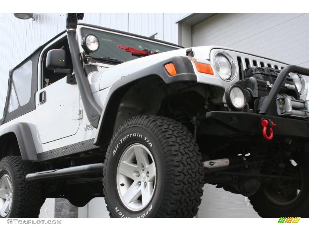 2004 Wrangler Rubicon 4x4 - Bright Silver Metallic / Dark Slate Gray photo #2