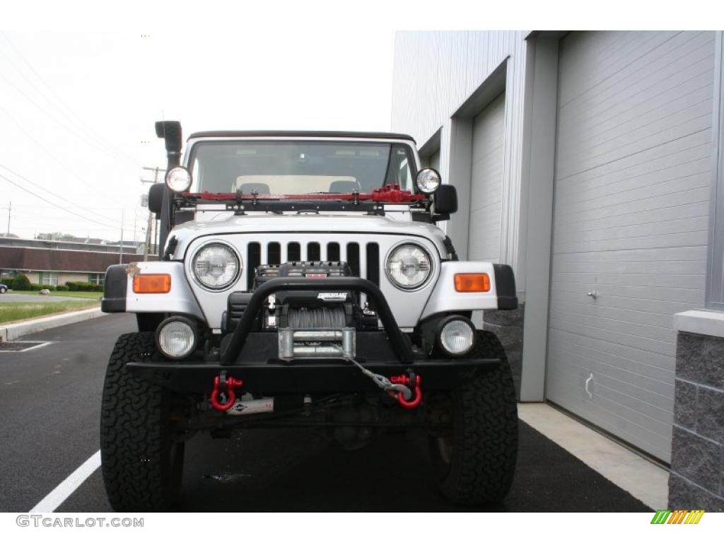 2004 Wrangler Rubicon 4x4 - Bright Silver Metallic / Dark Slate Gray photo #3
