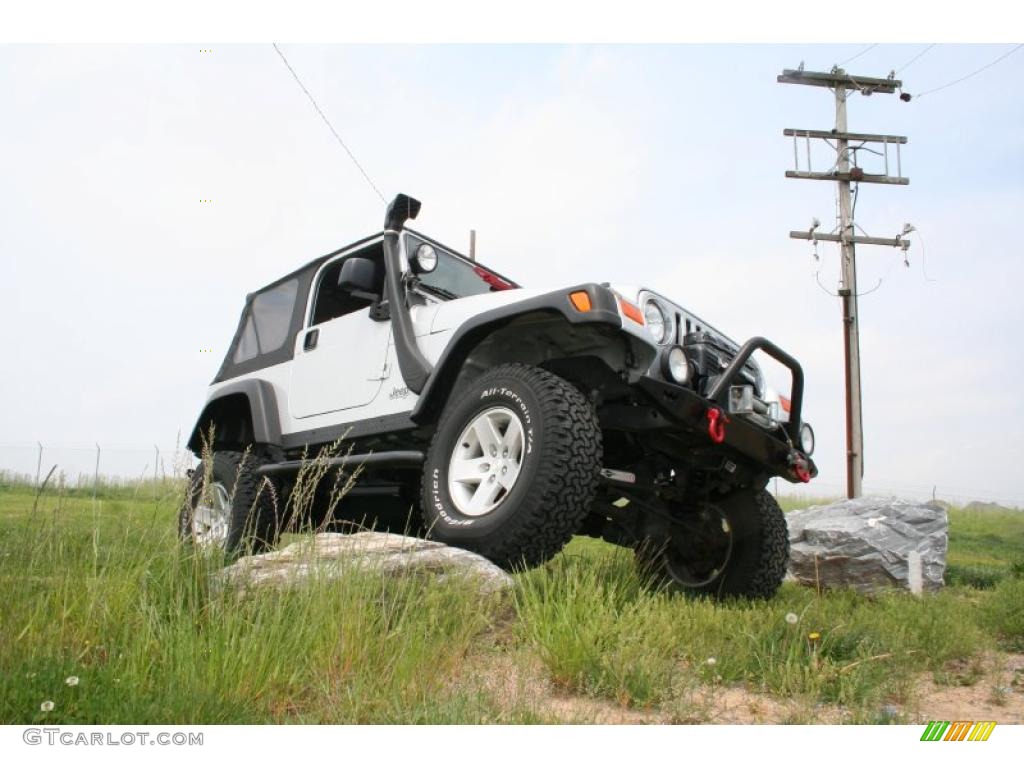 2004 Wrangler Rubicon 4x4 - Bright Silver Metallic / Dark Slate Gray photo #4