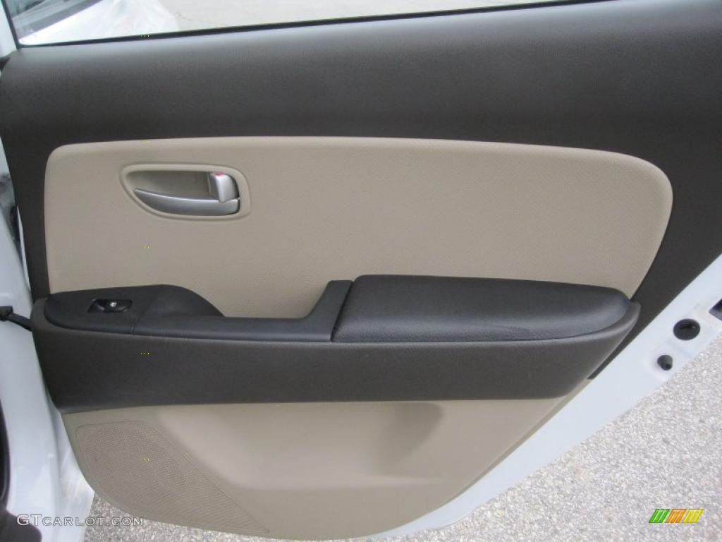 2009 Elantra GLS Sedan - Captiva White / Beige photo #6