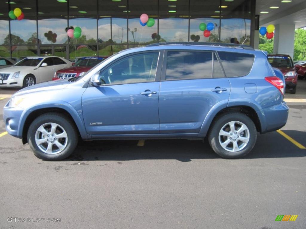 2010 RAV4 Limited - Pacific Blue Metallic / Sand Beige photo #4