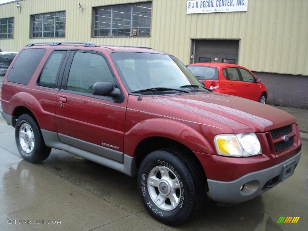 2001 Explorer Sport 4x4 - Toreador Red Metallic / Dark Graphite photo #3