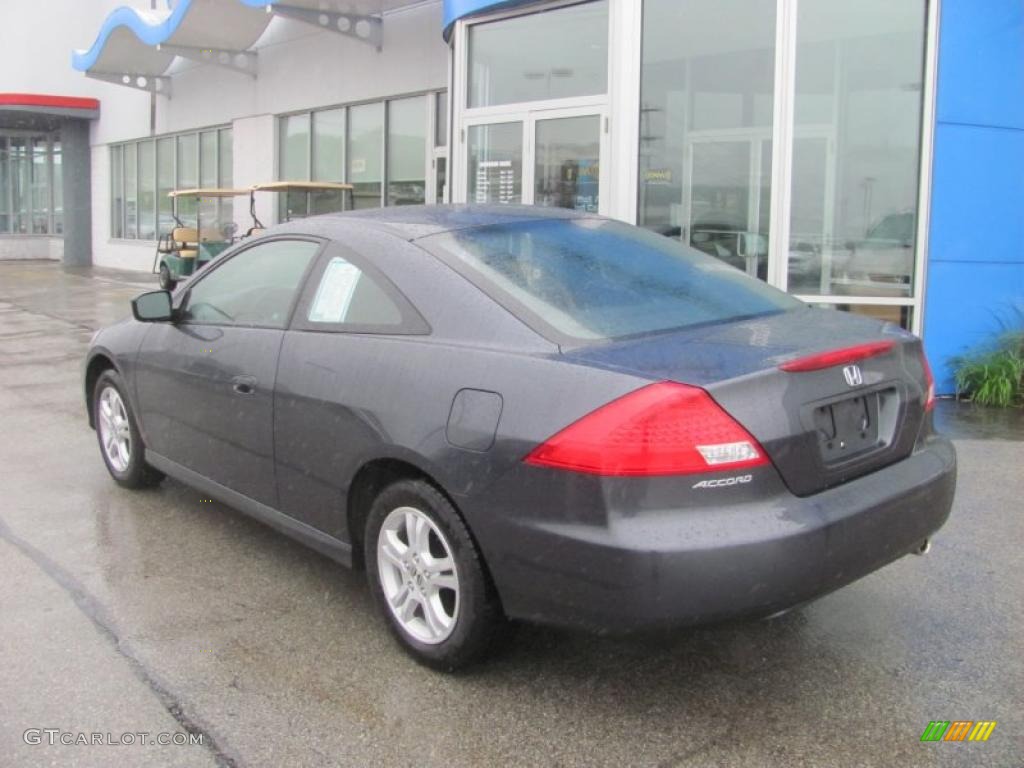 2007 Accord LX Coupe - Graphite Pearl / Black photo #5