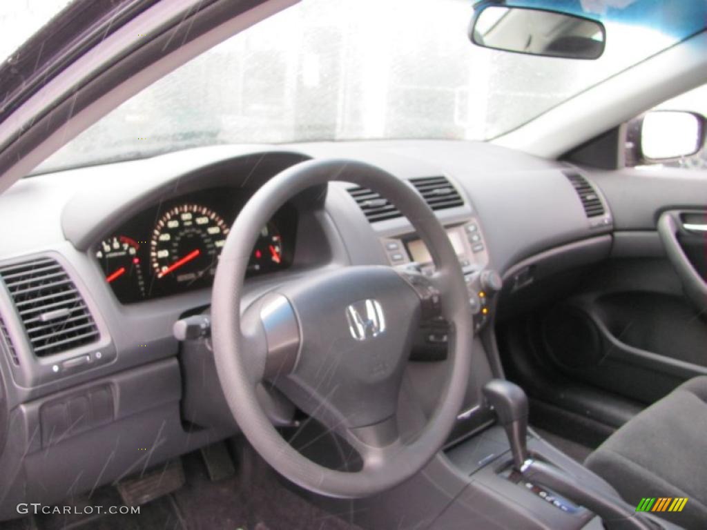 2007 Accord LX Coupe - Graphite Pearl / Black photo #11