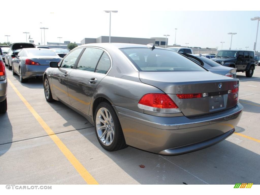 2004 7 Series 745Li Sedan - Titanium Grey Metallic / Basalt Grey/Flannel Grey photo #3