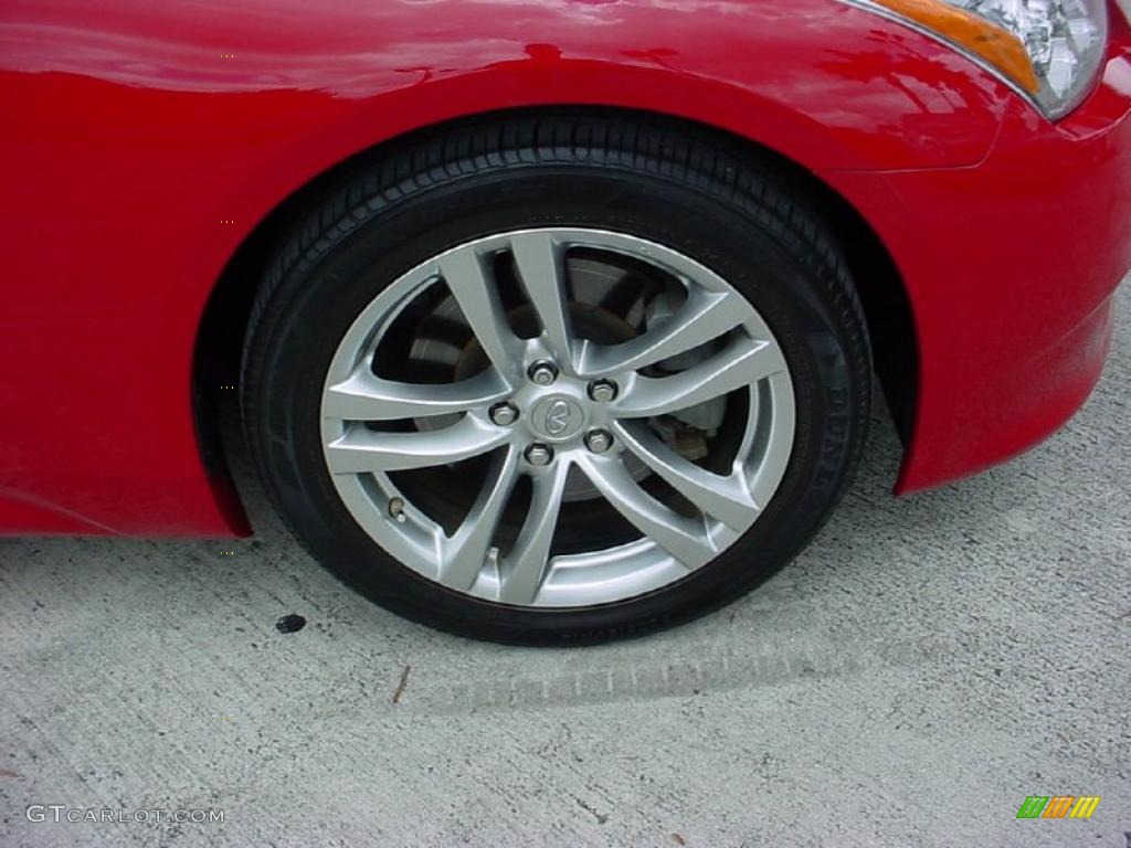 2008 G 37 Coupe - Vibrant Red / Wheat photo #3