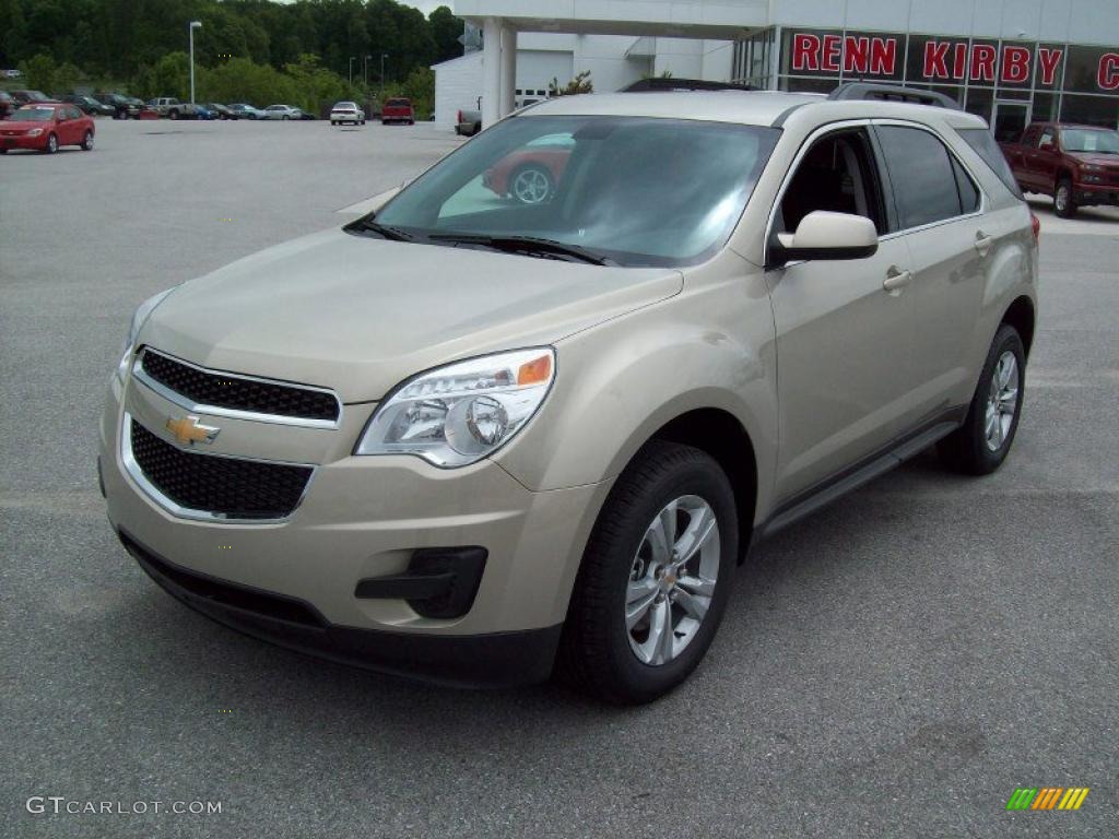 2010 Equinox LT AWD - Gold Mist Metallic / Jet Black photo #2