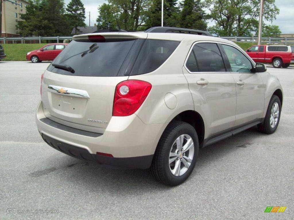 2010 Equinox LT AWD - Gold Mist Metallic / Jet Black photo #3