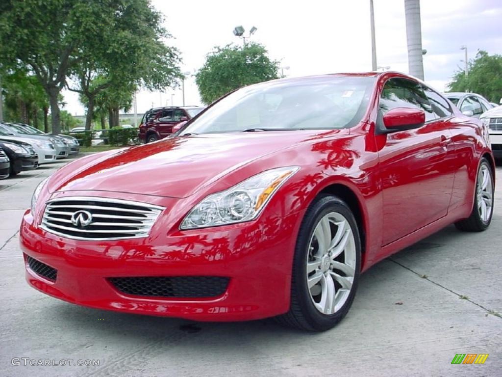 2008 G 37 Coupe - Vibrant Red / Wheat photo #12