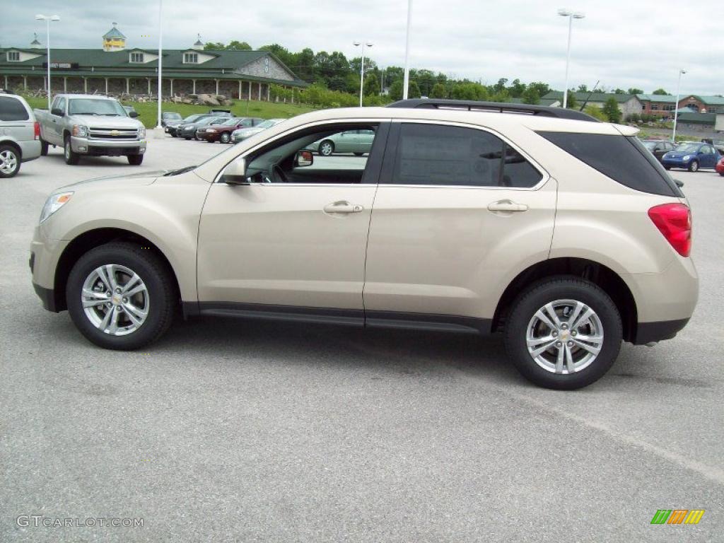 2010 Equinox LT AWD - Gold Mist Metallic / Jet Black photo #6