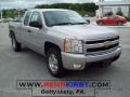 2007 Silver Birch Metallic Chevrolet Silverado 1500 LT Extended Cab 4x4  photo #1